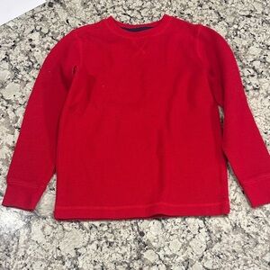 Lands End Red Kids Thermal Long Sleeve Shirt
